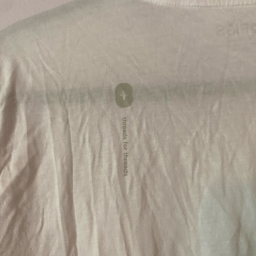 FIGS White Long Sleeve Super Soft Underscrub Shirt Top Undershirt Women's Large - Picture 5 of 7
